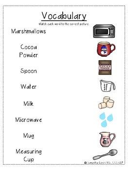 Visual Recipe Hot Chocolate By Samantha Lynch TPT