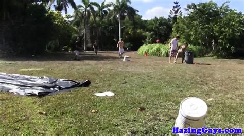 College Teens Hazed Outdoors With Anal