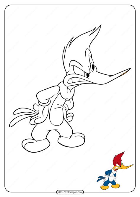 25 Woody Woodpecker Coloring Pages Free Pdf Printables