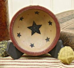 Hearthside Collection Primitive Painted Federal Star Mini Bowl