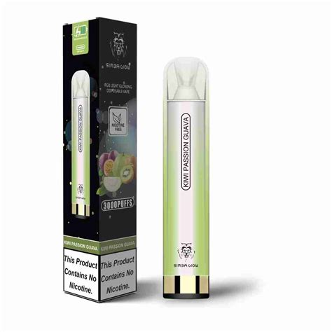 Simba Glow Bar 3000 Puffs Disposable Vape Pen E Cigarette Rechargeabl