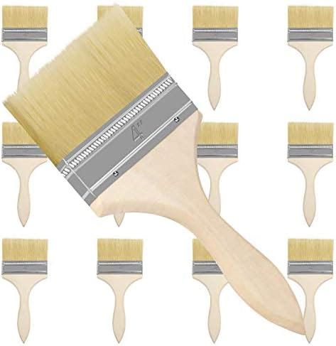 Kurtzy 12 Pack Of Paint Brushes Brush Head 101 6mm 4 Inch Overall