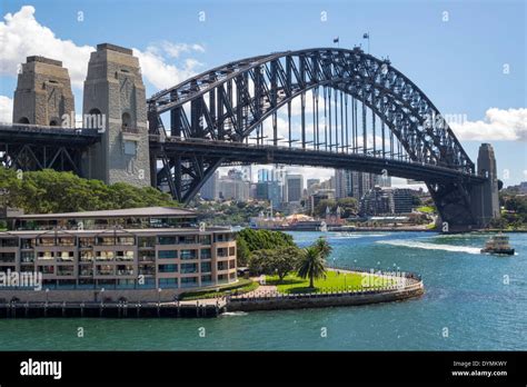 Sydney Australia,West Circular Quay,Sydney Harbour Bridge,harbor ...