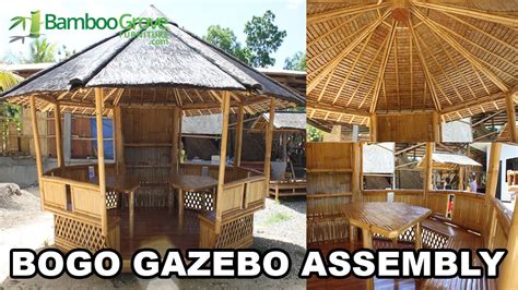 Bamboo Grove Furniture Bogo Gazebo Assembly Youtube