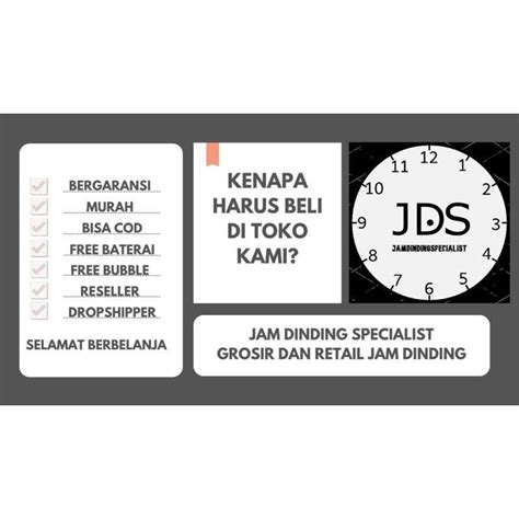 Promo Jam Dinding Dekko Besar Diameter Cm Desain Polos Dan Kaligrafi