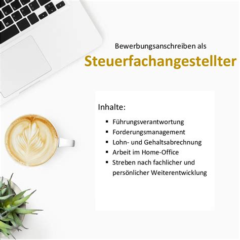 Bewerbungsanschreiben Als Steuerfachangestellter Steuerfachwirt