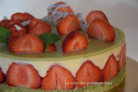 Fraisier La Pistache Le Coin Des Gourmandises