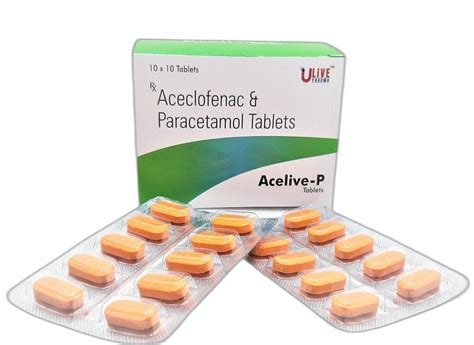 Acelive P Allopathic Aceclofenac Paracetamol Tablets For Joint Pain