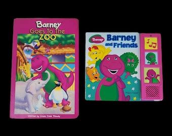 Barney Zoo Book - Etsy