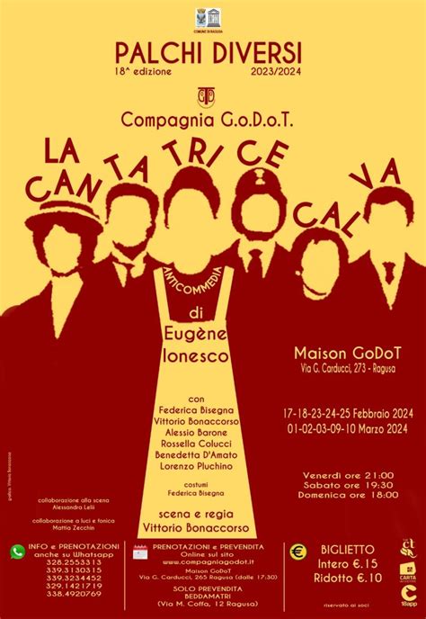 La Cantatrice Calva Di Ionesco Compagnia Godot Struttura Didattica