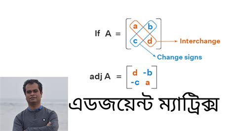 অনবনধ adjoint মযটরকস adjugate matrix YouTube