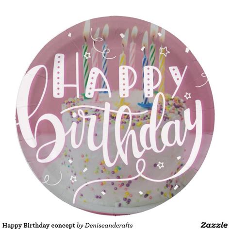 Happy Birthday Concept Paper Plates Zazzle Happy Birthday Fun