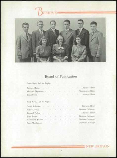 Explore 1946 New Britain High School Yearbook, New Britain CT - Classmates