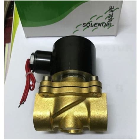 Jual Solenoid Valve Kuningan Inch Koil Kotak Normal Close Shopee