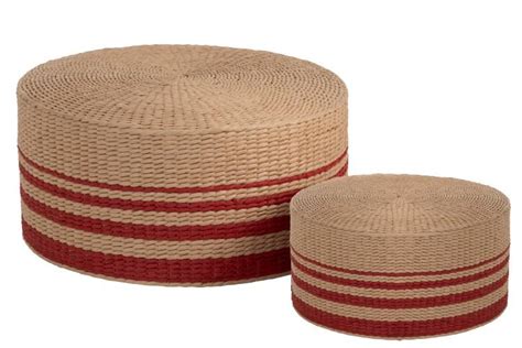 Set De 2 Poufs Ronds En Bambou LNC Design