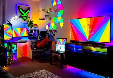 Brightly Colored Gaming Room Epic Video Game Room Ideas That Are