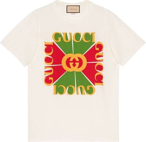 Gucci Vintage Logo Print Cotton T Shirt Shopstyle