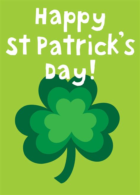 St Patricks Day Cards For Kids Happy St Patricks Day St Patricks Day