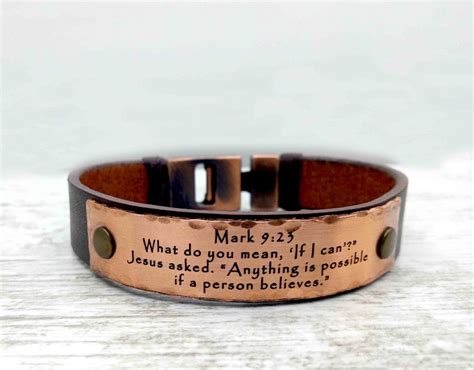 Customizable Personalized Bible Verse Bracelet Engraved Etsy