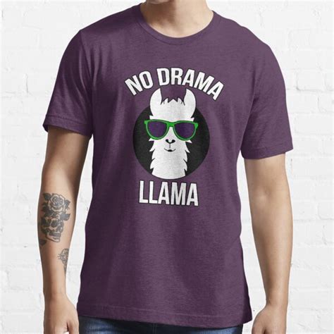 No Drama Llama Funny T Shirt For Sale By Ccheshiredesign Redbubble