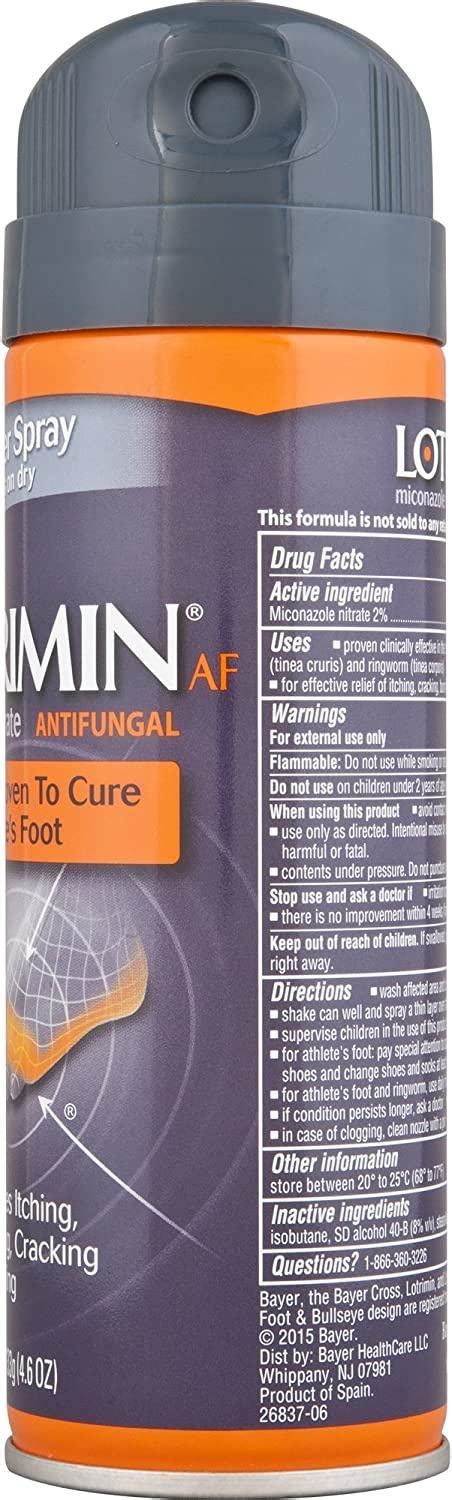 Lotrimin AF Athlete S Foot Powder Spray Miconazole Nitrate 2