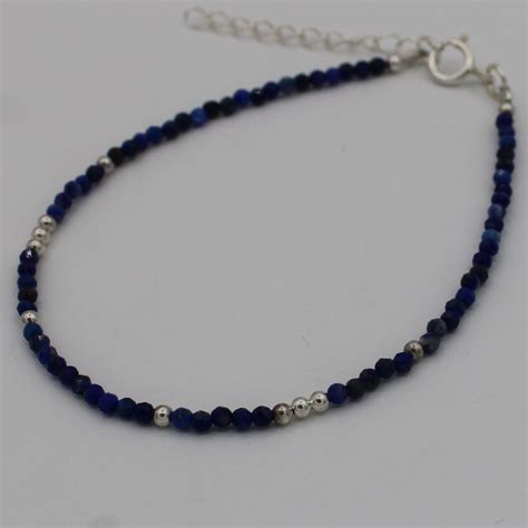 Bracelet Argent Lapis Lazuli Mix Perl Lunas Bijoux