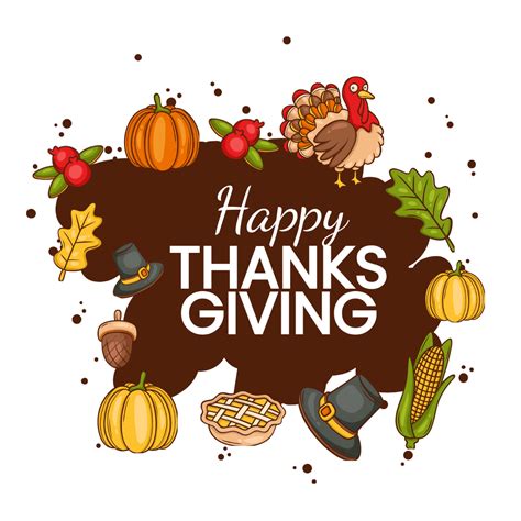 Free Rustic Happy Thanksgiving Vector Template Edit Online And Download