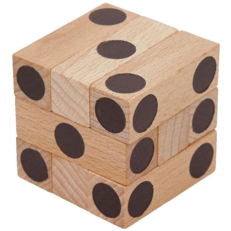 Cube casse tête en bois Dé Etsy