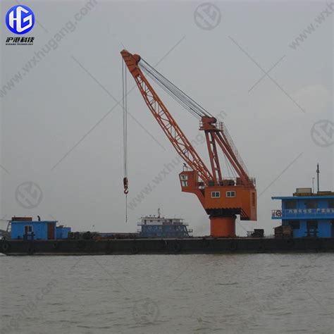 China Steel Wire Rope Luffing Barge Floating Crane Manufacturers