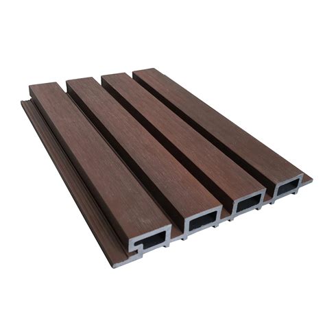 Outdoor Pvc Wpc Wall Panel Wood Slats Decorative Paneling Cladding