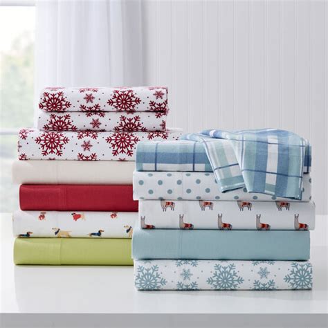 Cotton Flannel Print Sheet Set Brylane Home