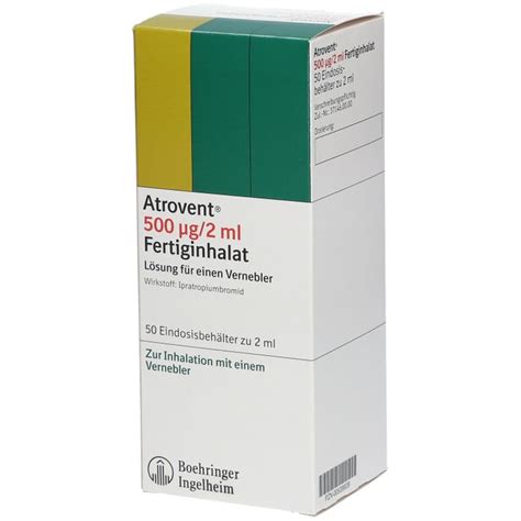 Atrovent® 500 Ug2 Ml Fertiginhalat 50x2 Ml Shop