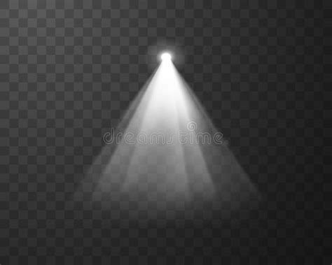 Spotlight Effect With Light Beam Vector Illustration Stock Illustration