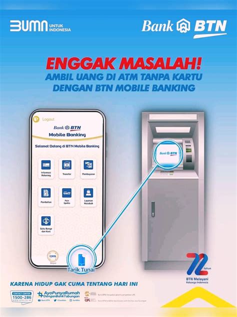 Cara Tarik Tunai Di Atm Btn Tanpa Kartu Cuma Dengan Hp My Notes