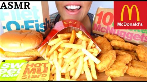 ASMR McDonalds Filet O Fish Chicken Nuggets Fries YouTube