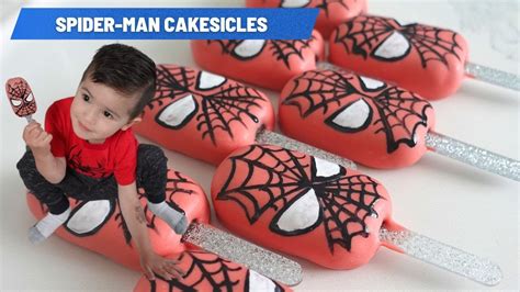 How To Make Spider Man Cakesicles And Simple Cake Pops Detailed