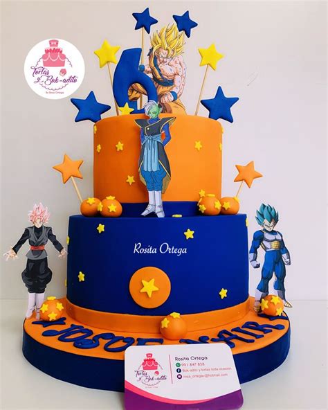 Torta Goku Drag N Ball Fondant O Masa El Stica Torta De Goku Tortas