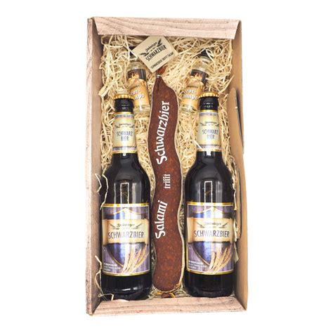 Geschenkset Schwarzbiersalami Brauerei Zwönitz