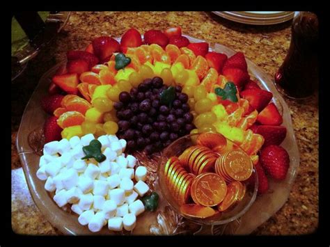 Rainbow Fruit Tray With Pot Of Gold Rainbow Fruit Tray St Patrick