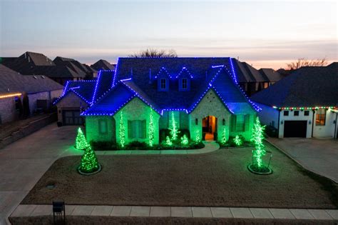 Professional Christmas Lights Installation Okc Home Commercial