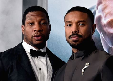 Jonathan Majors And Michael B Jordan Caught Checking Out Voluptuous