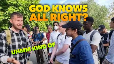 NEW P1 God Knows All Right Mansur Vs Christian Speakers Corner