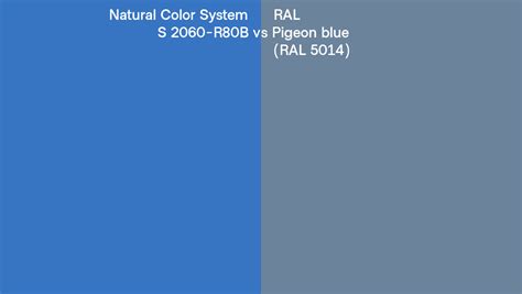 Natural Color System S R B Vs Ral Pigeon Blue Ral Side By