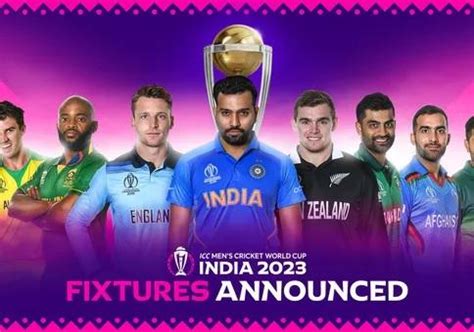 Icc Mens Cricket World Cup Schedule Announced