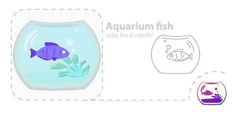 Premium Vector Aquarium Fish Isolated Flat Illustration Fish In