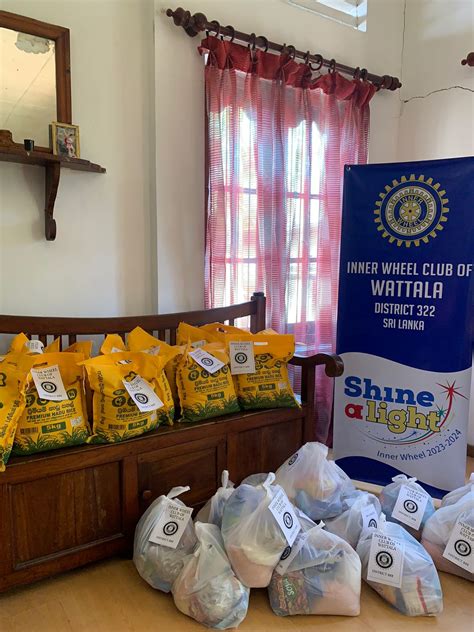 Donation Of Dry Rations Inner Wheel District 322