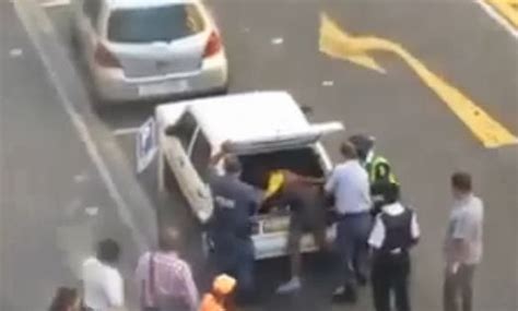 Video South African Police Stripped Nigerian Naked Beat Kicked His Manhood In Cape Town