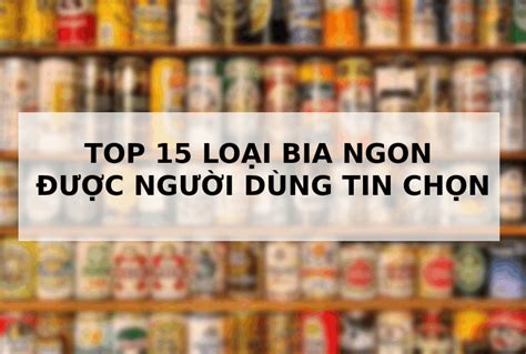 Top 15 LoẠi Bia Ngon NỔi TiẾng ĐƯỢc NgƯỜi DÙng Tin ChỌn TẠi ViỆt Nam