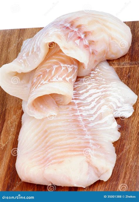 Raw Cod Fish Stock Photo Image Of Board Healthy Meat 35001388