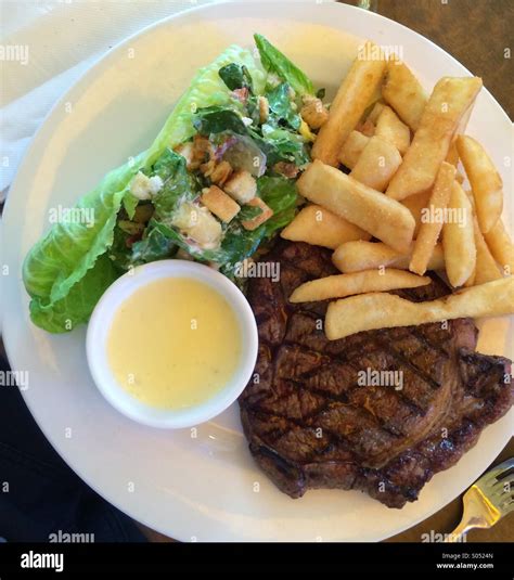 Steak Chips Salad Stock Photos And Steak Chips Salad Stock Images Alamy